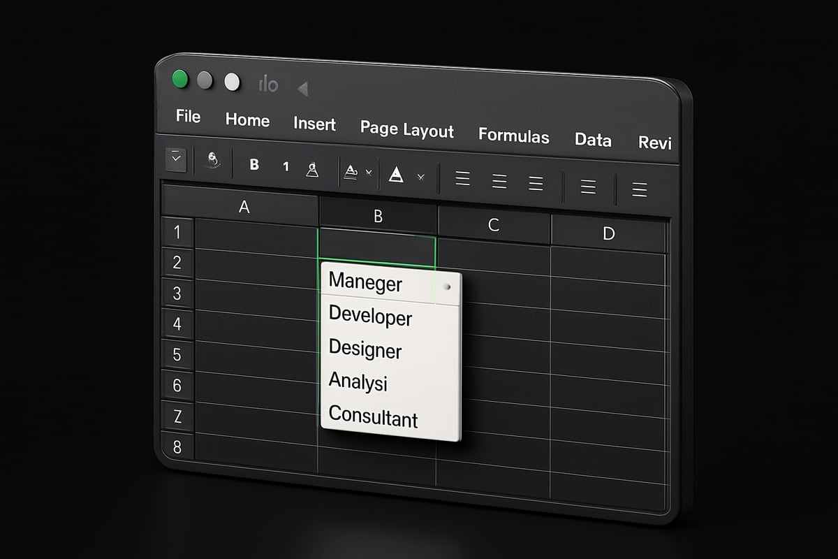 Understanding Drop Down Lists in Excel