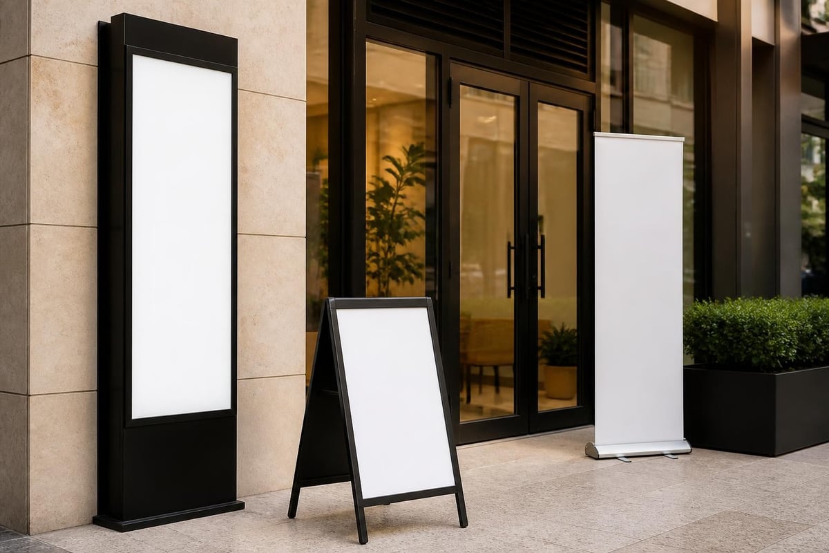 Permanent and portable signage systems