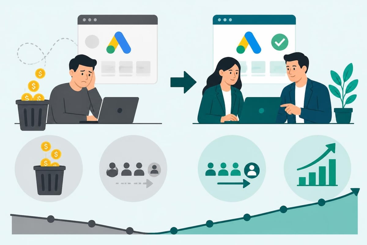 ROI-jämförelse Google Ads