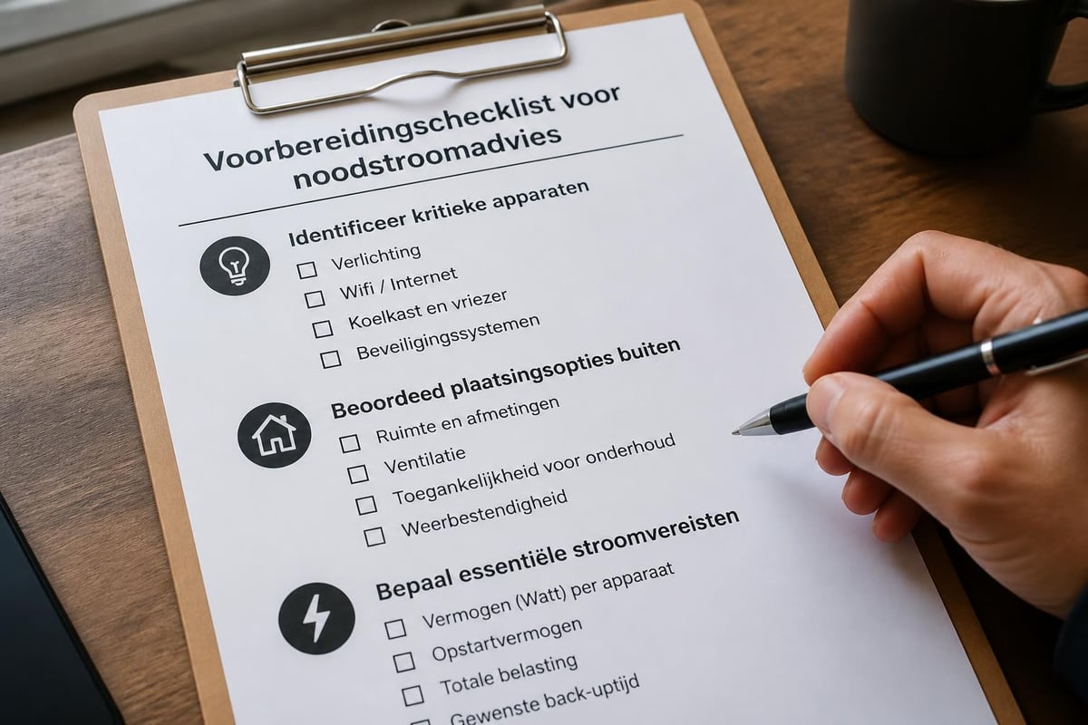 Checklist adviesgesprek noodstroom