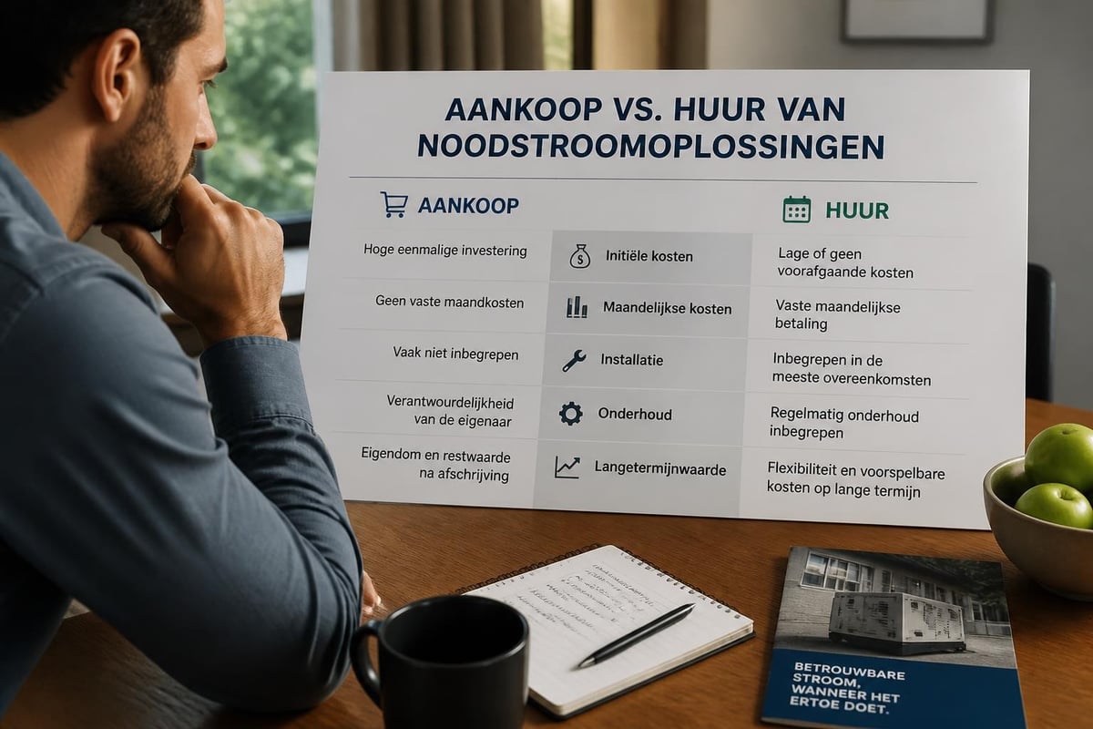 Noodstroom opties vergelijken