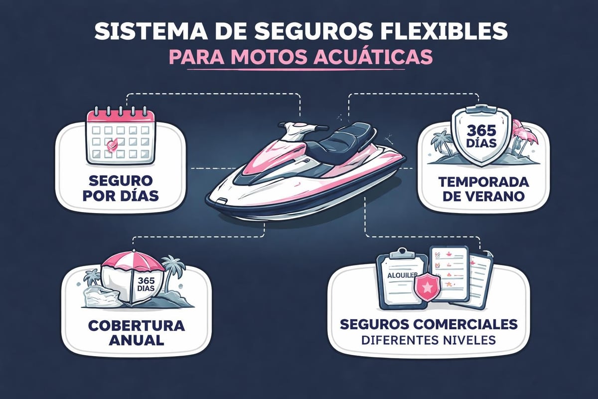 Seguro para Moto de Agua: Guía Completa 2026 3 Modalidades seguro temporal náutico