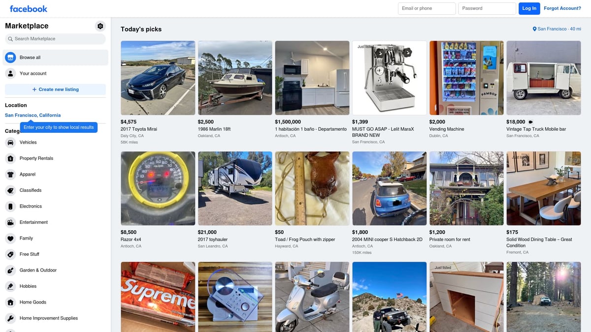 Top 12 Free Online Advertising Sites to Boost Your Business 2026 - Facebook Marketplace