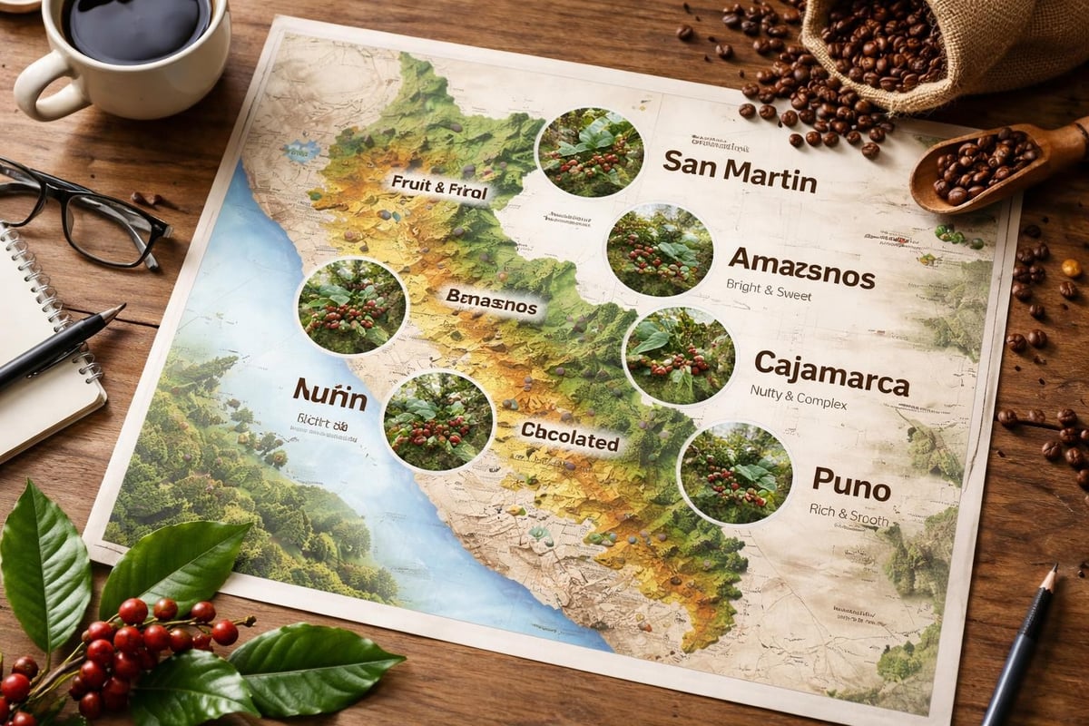 Peru coffee growing regions