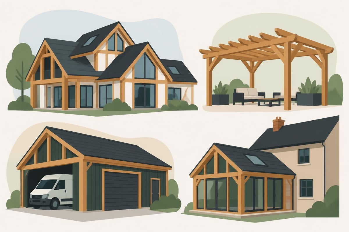 Timber frame building types and applications