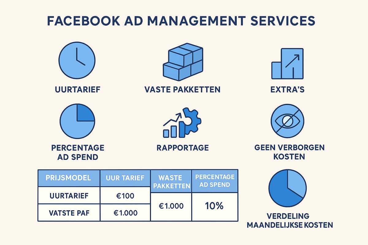 Kosten en Pakketten van Facebook Ad Management Services