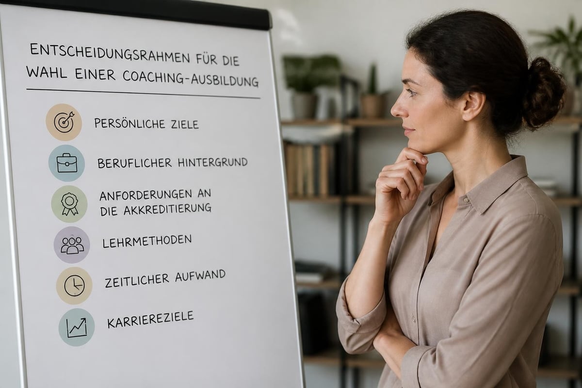 Coaching Ausbildung Auswahlkriterien