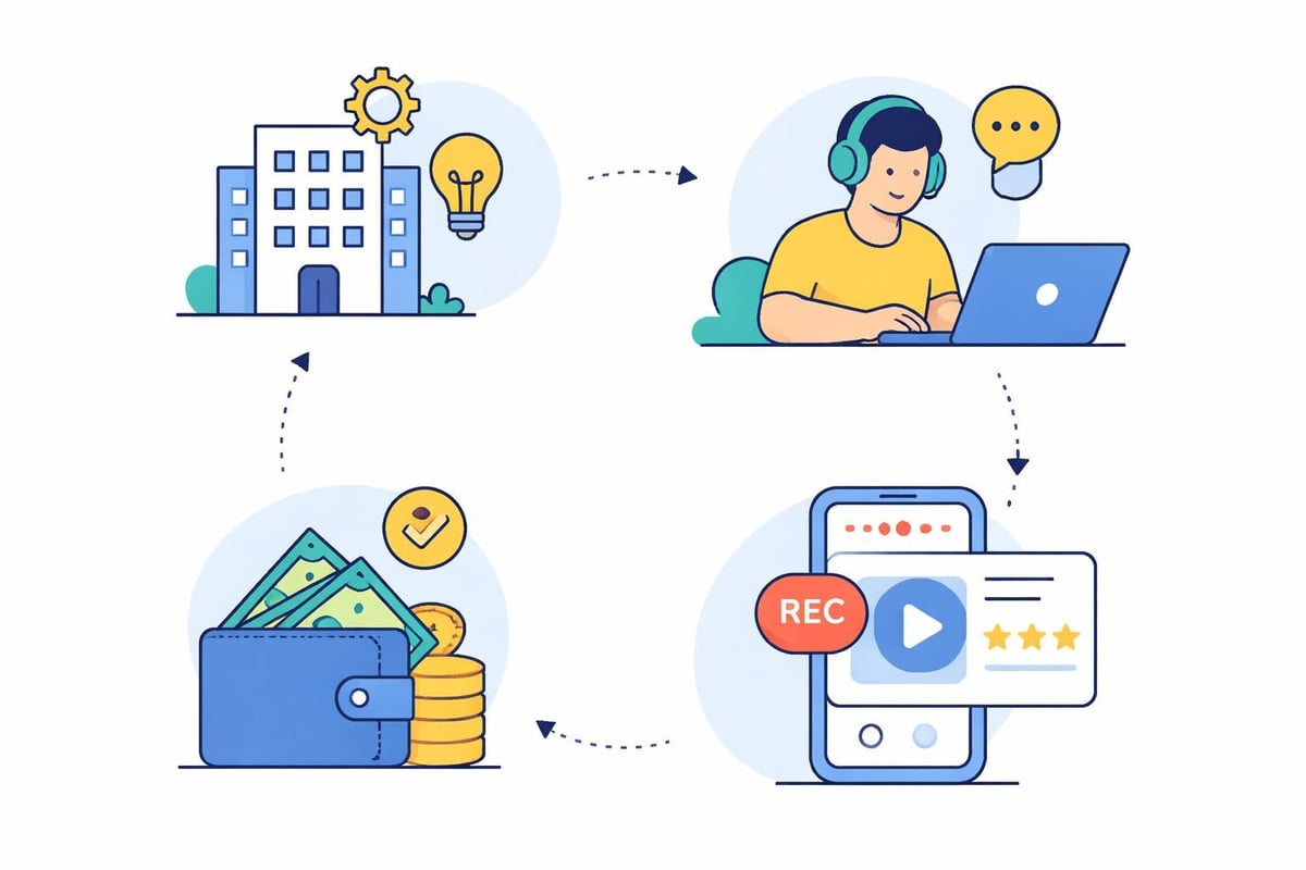 User testing process