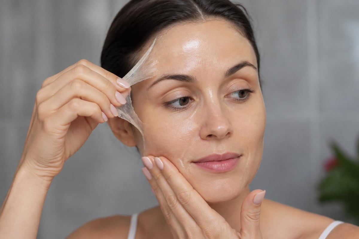Safe peel off mask removal technique