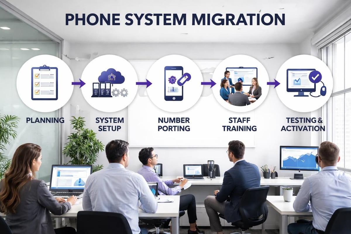 Phone system migration process