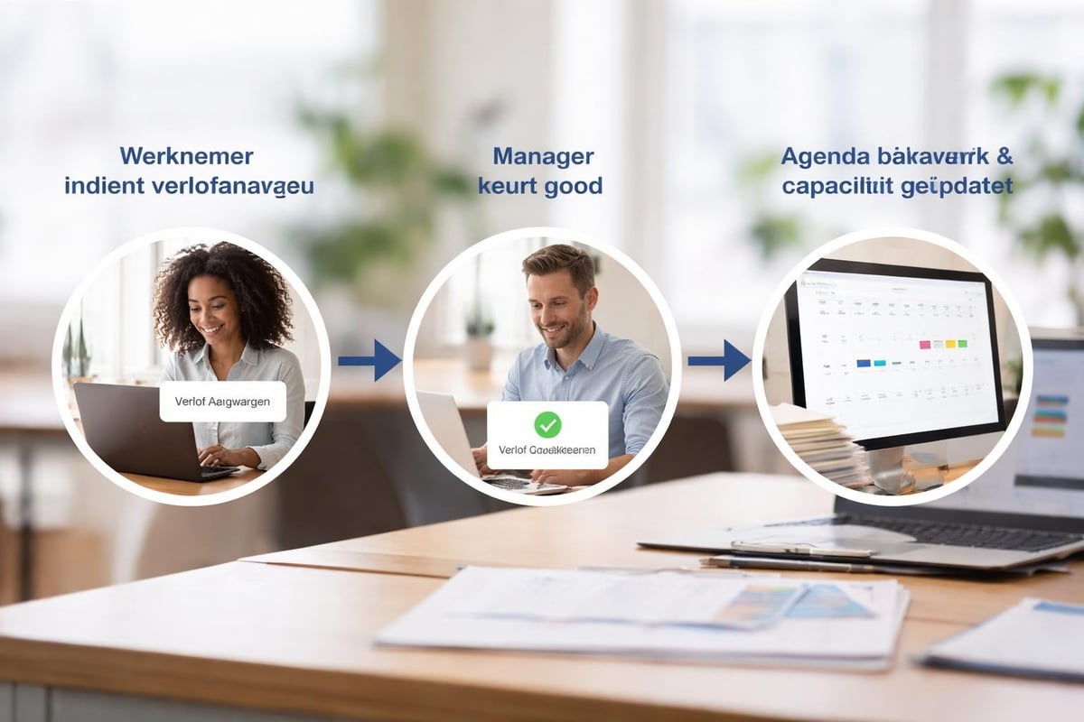 Digitale verlofkalender workflow