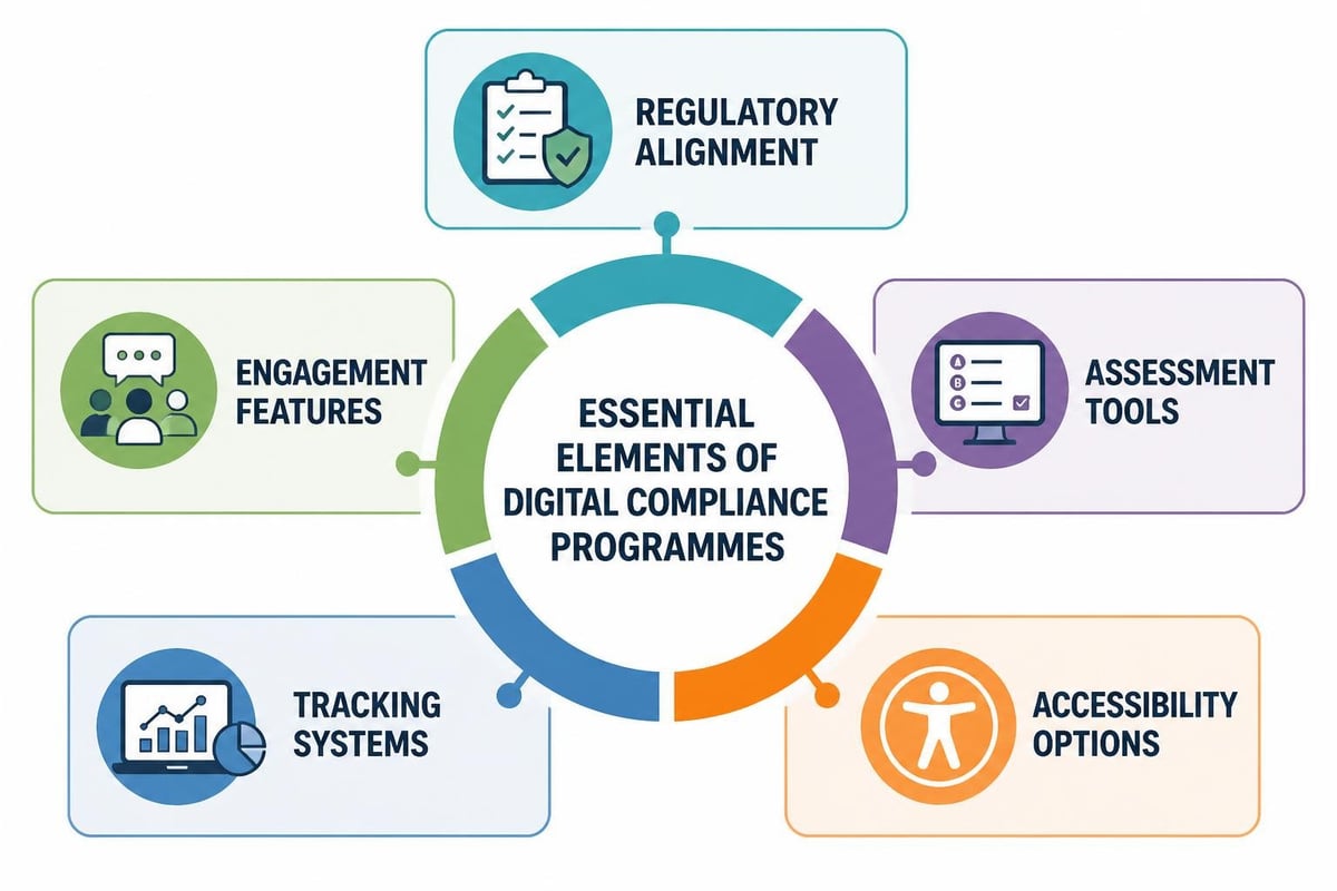 Online compliance training components