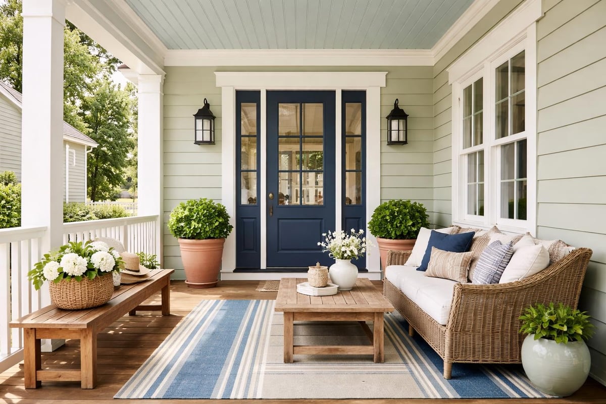 Front porch color coordination