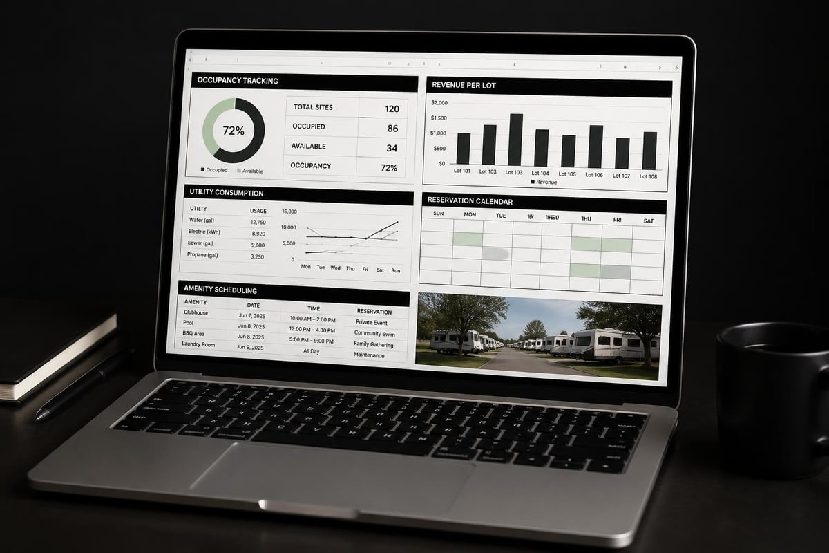 RV park operations dashboard