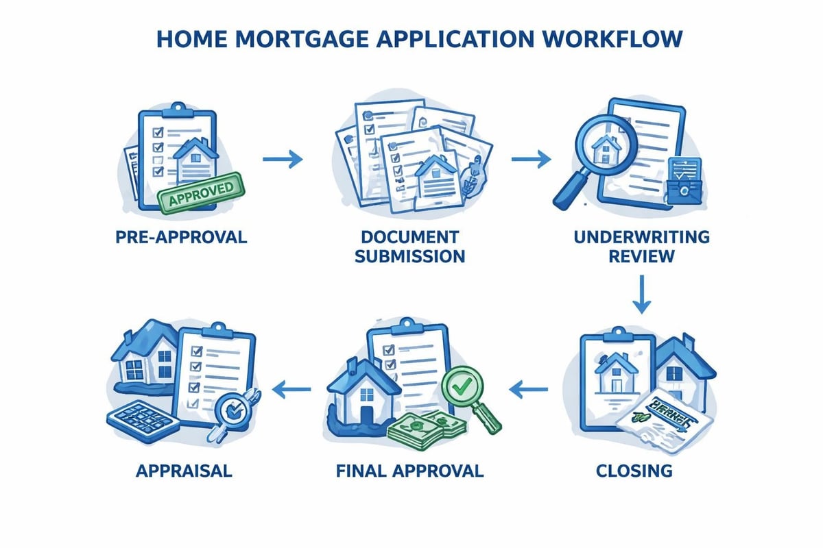 Mortgage application workflow