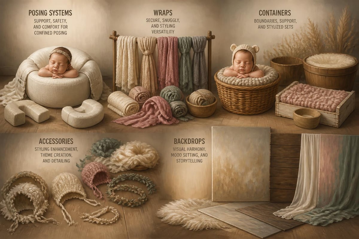 Essential newborn prop categories