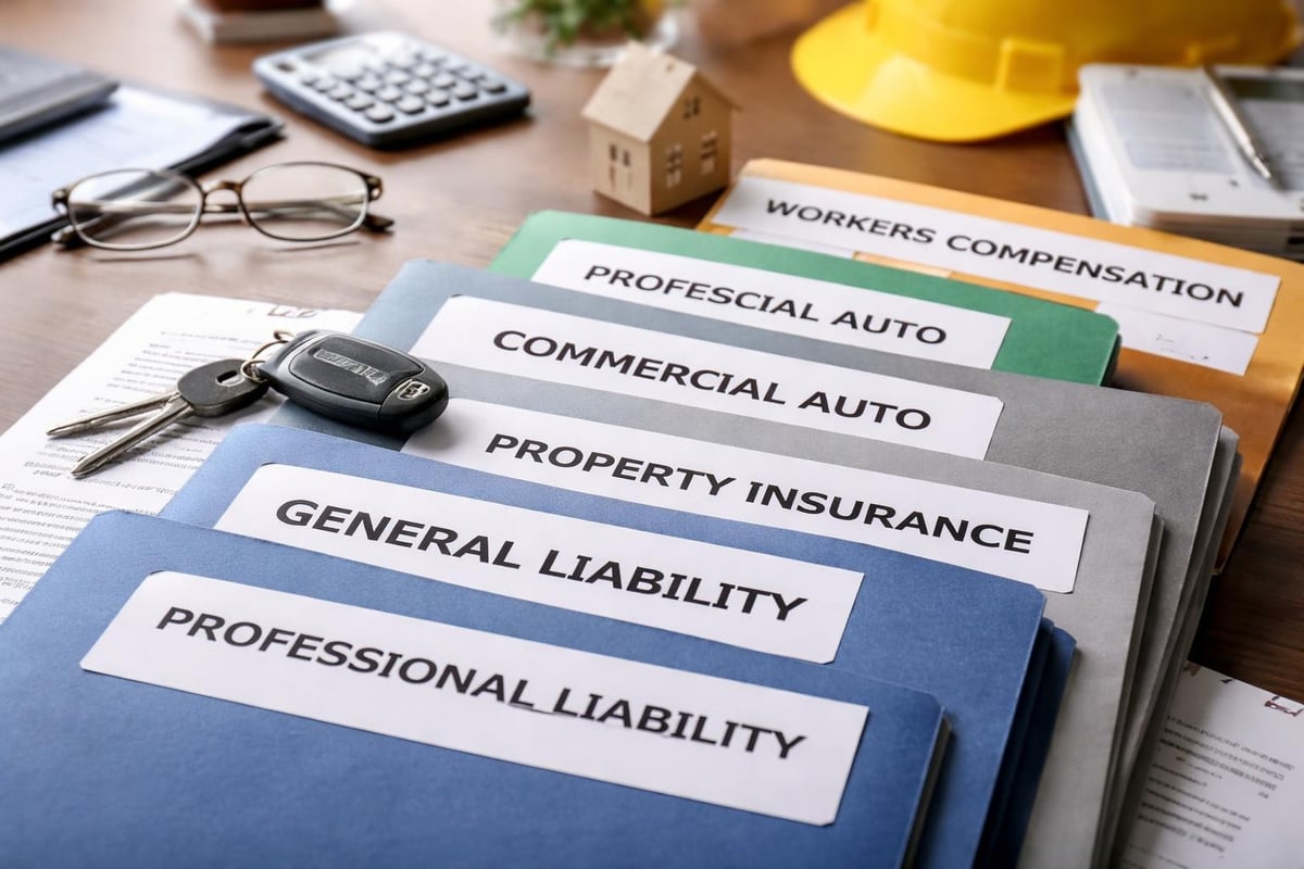 Commercial insurance coverage types