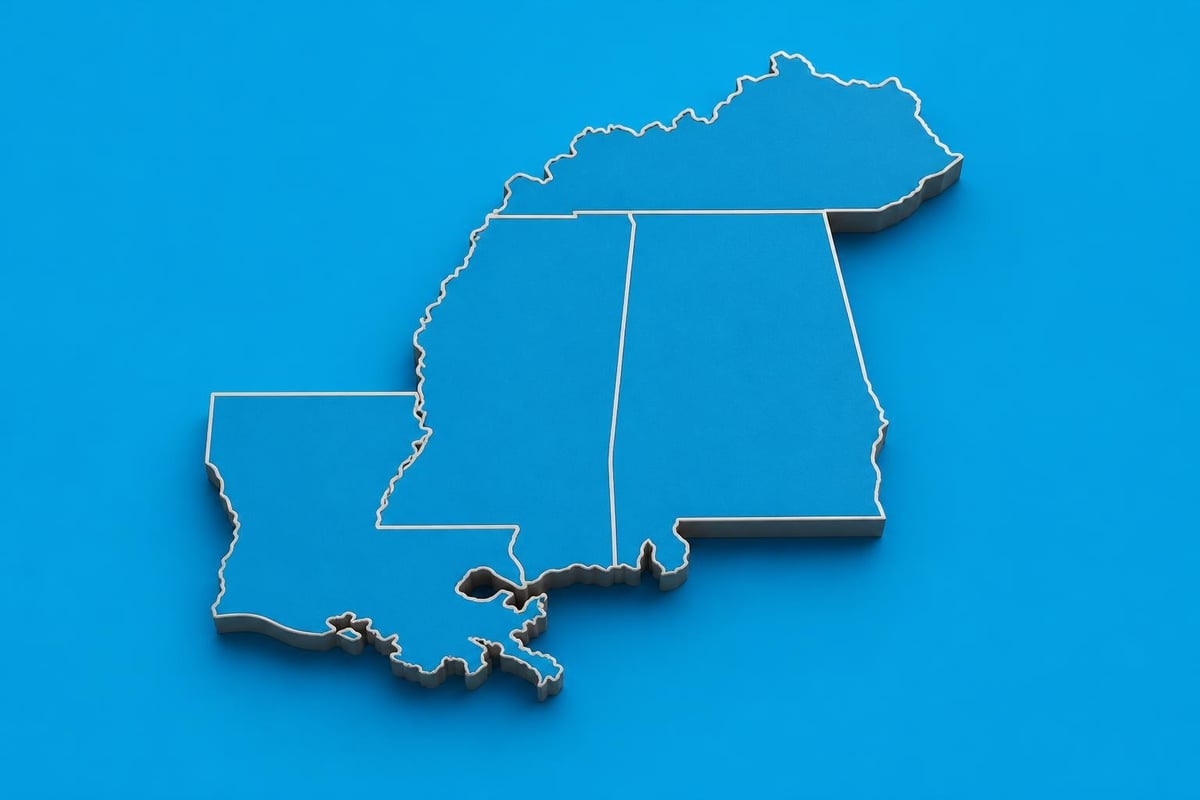 Gulf South staffing regions