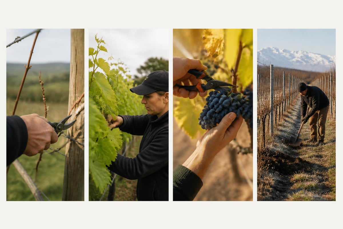 Seasonal vineyard work