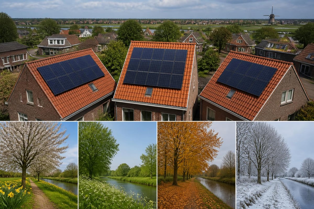 Dakoriëntatie en opbrengst zonnepanelen