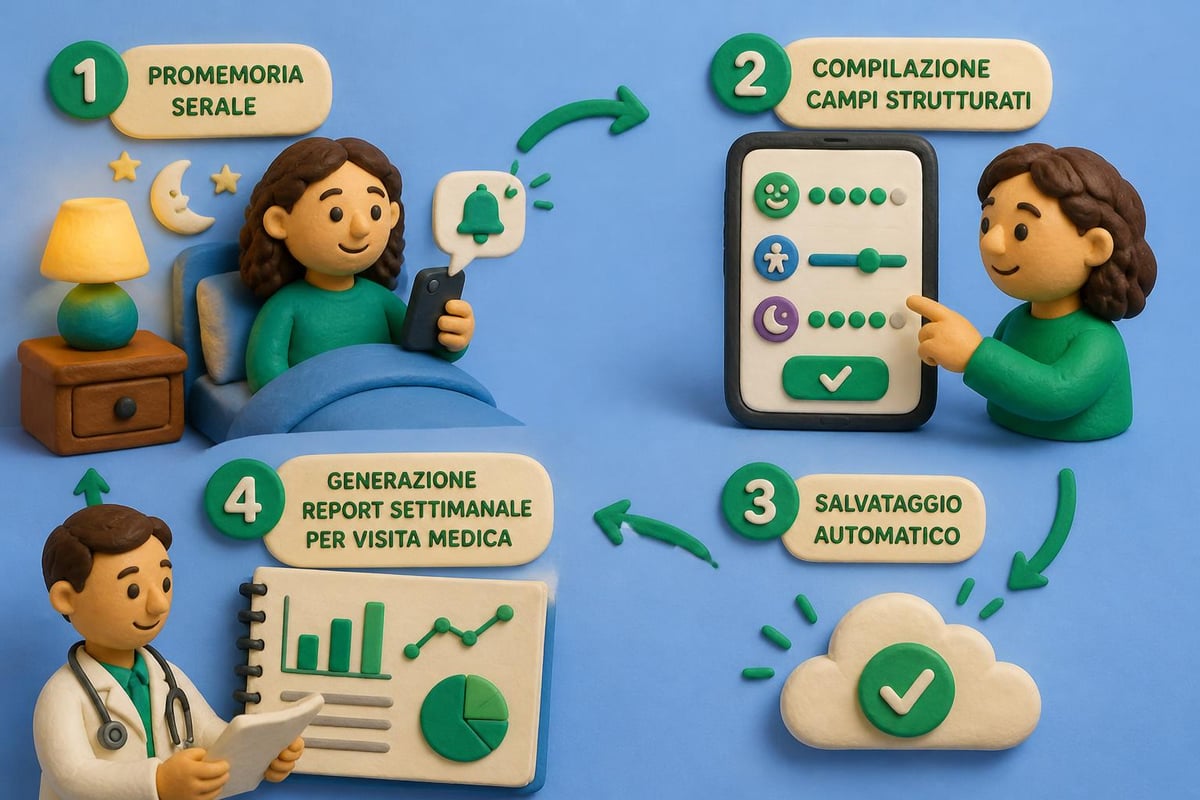 Processo di registrazione sintomi