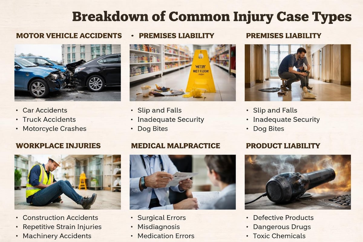 Personal injury case categories