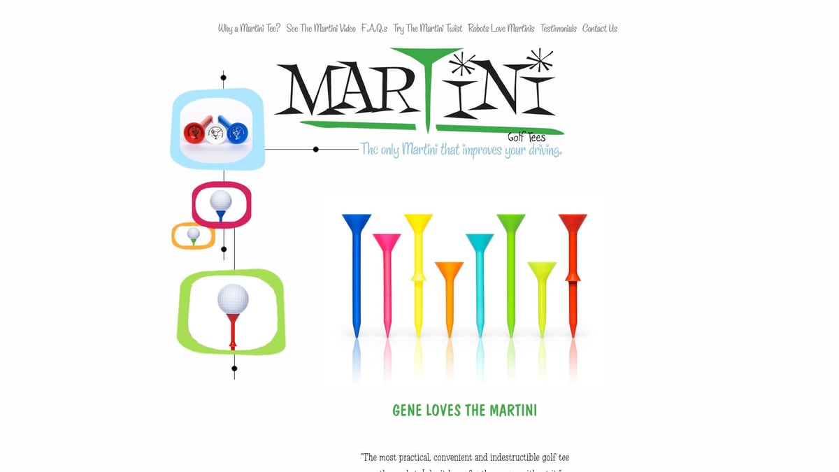 9 Best Colored Golf Tees to Brighten Your Game in 2025 - Martini Golf Tees (Assorted Colors)