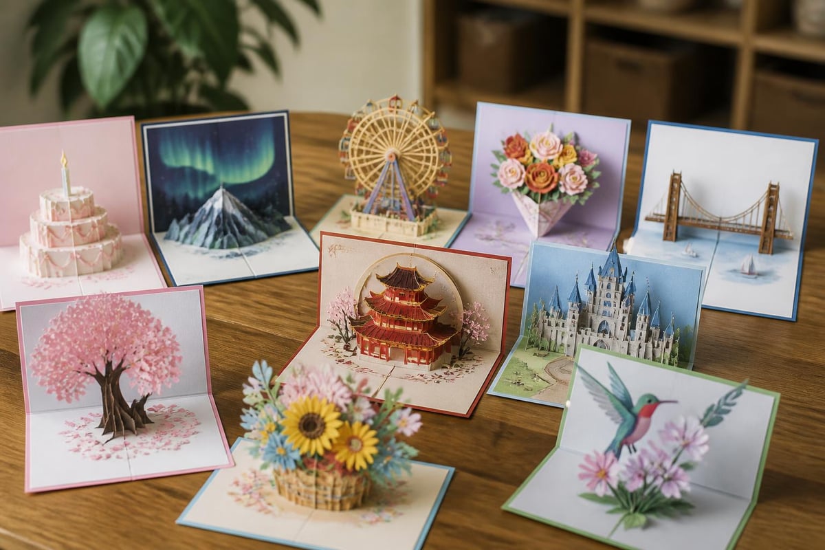 Pop-up card design categories