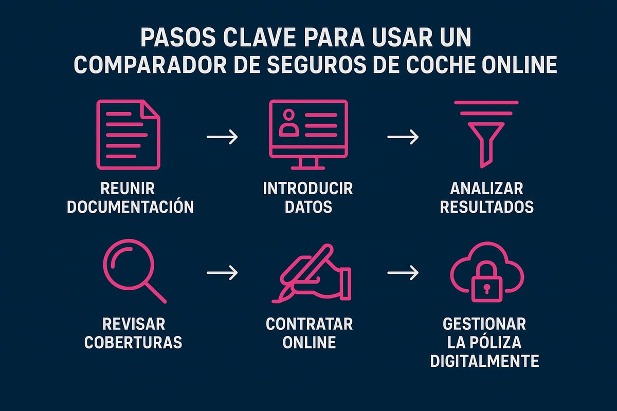 Gu&iacute;a paso a paso: C&oacute;mo usar un comparador de seguros de coche online