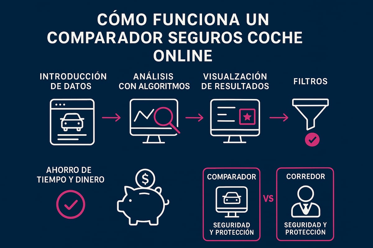 &iquest;Qu&eacute; es un comparador de seguros de coche online y c&oacute;mo funciona?