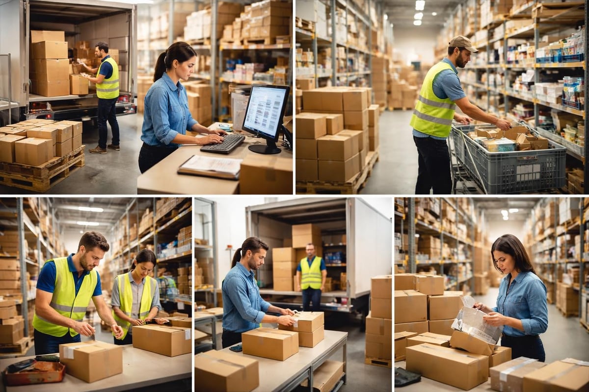 E fulfillment services workflow components