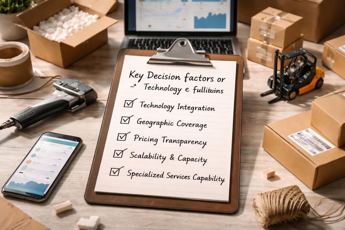 E fulfillment partner selection criteria