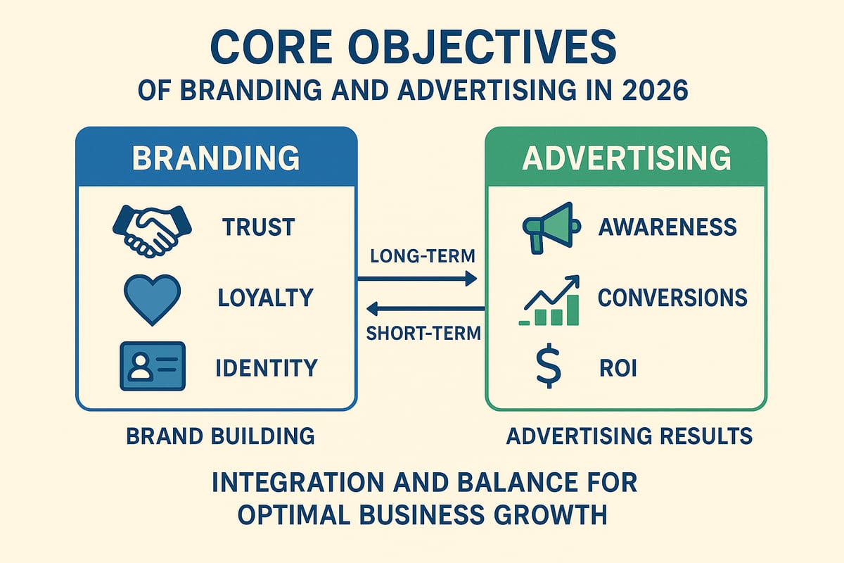 Core Objectives: Branding vs. Advertising
