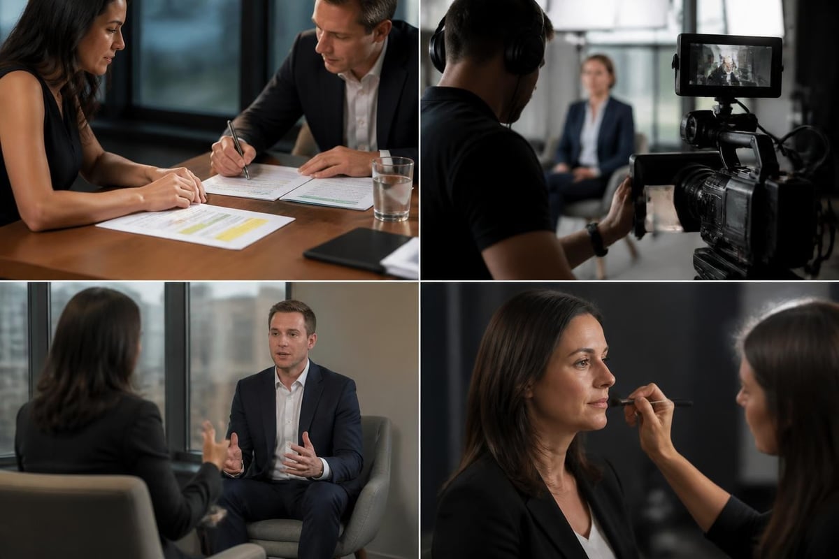 On-camera interview preparation