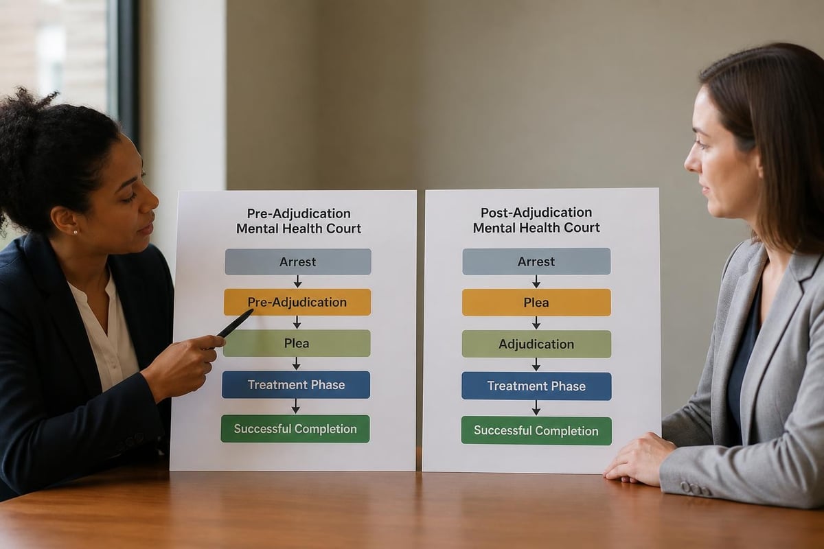Mental health court program variations