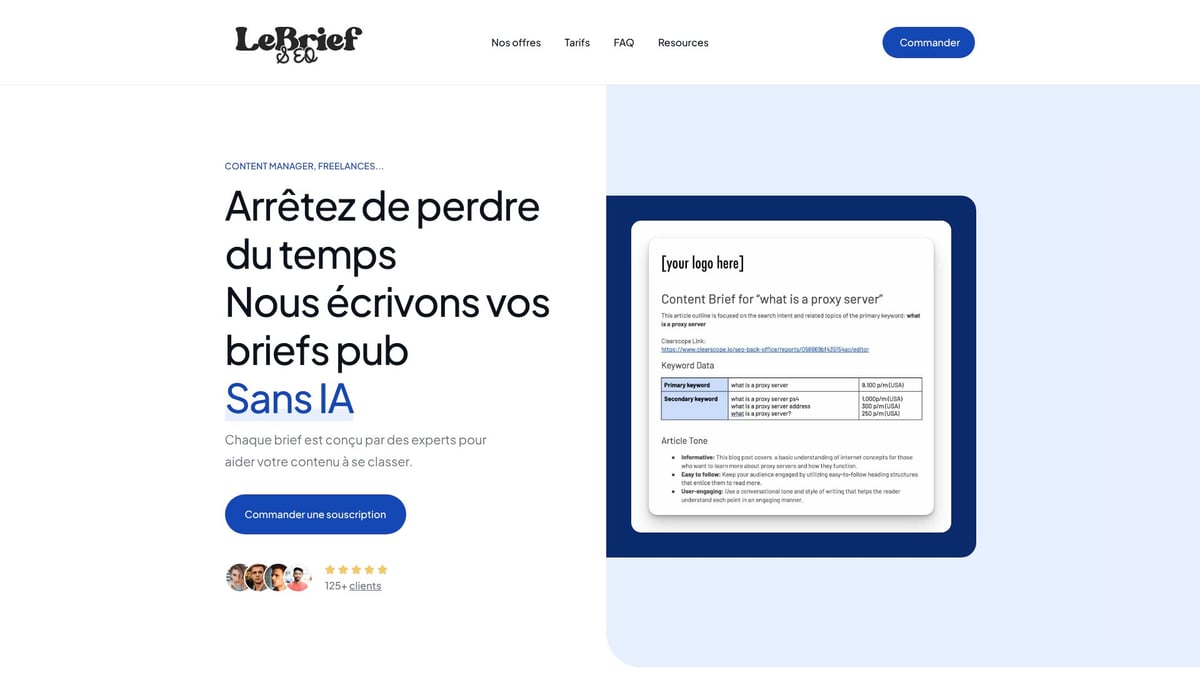 Guide 2025 : Maîtriser Les Intentions De Recherche - Le rôle des briefs SEO sur mesure dans la création de contenus alignés avec l’intention
