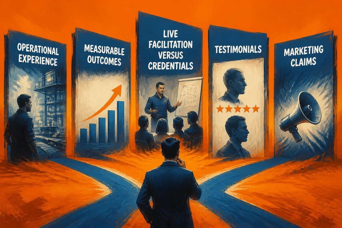 Evaluation criteria for business coaches