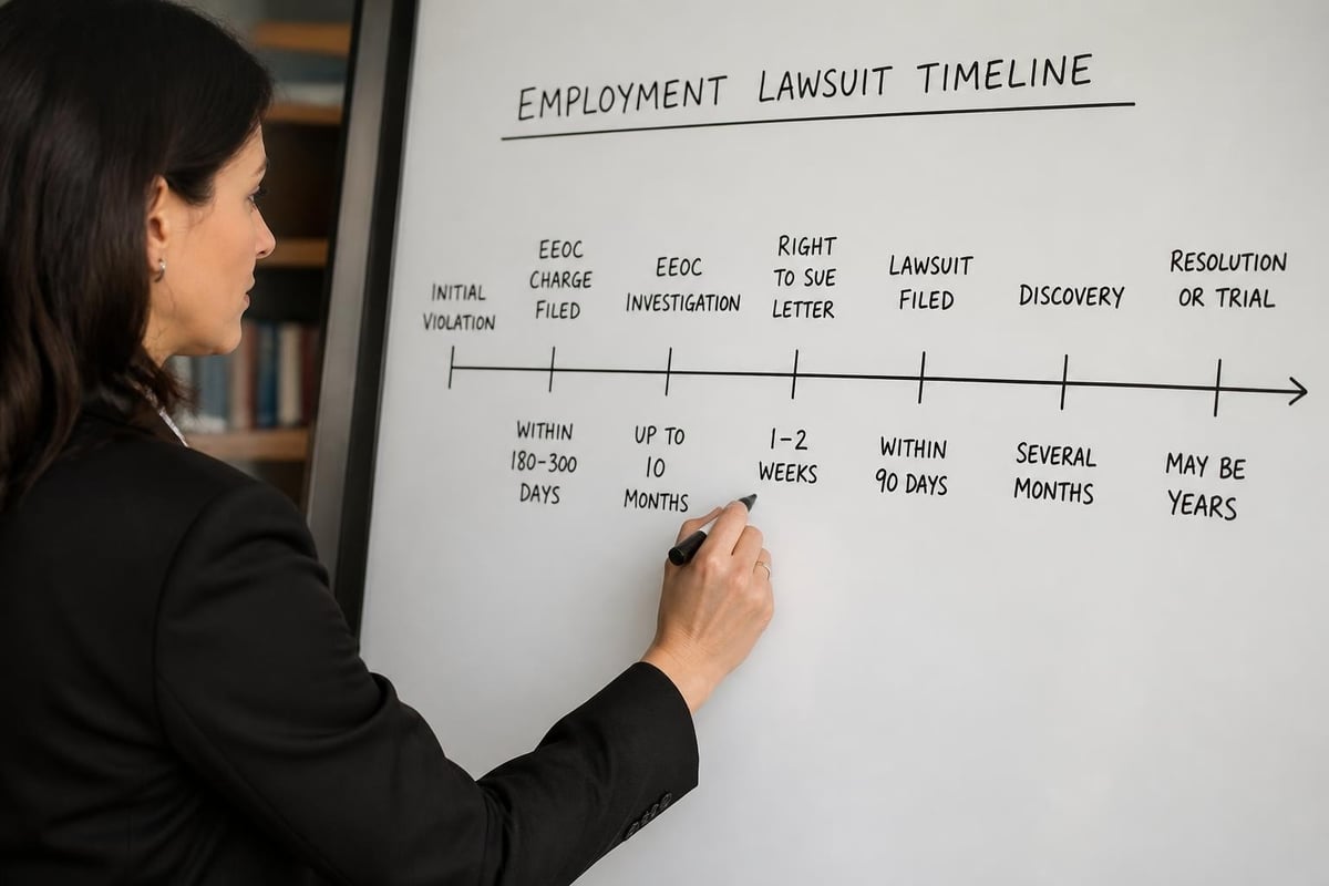 Employment lawsuit timeline