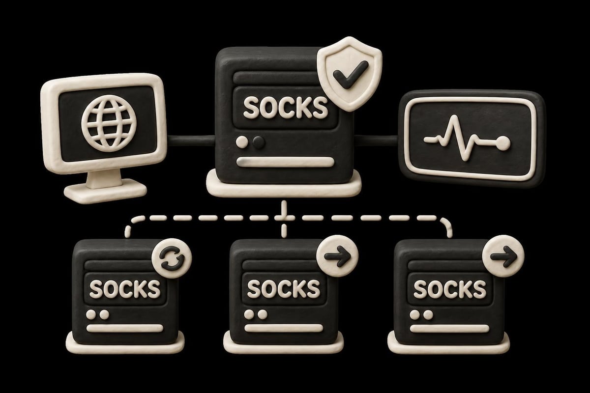 SOCKS proxy failover system