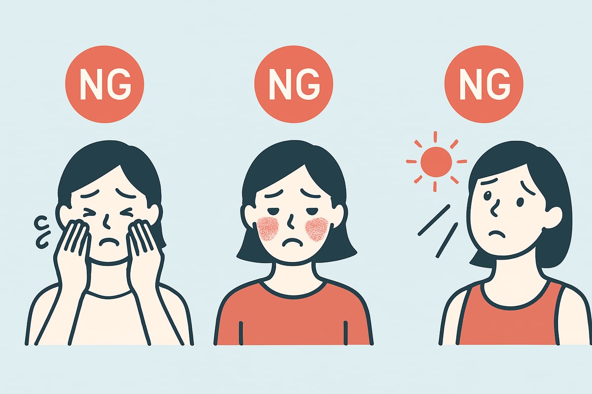 角質ケアのNG例・やってはいけない習慣