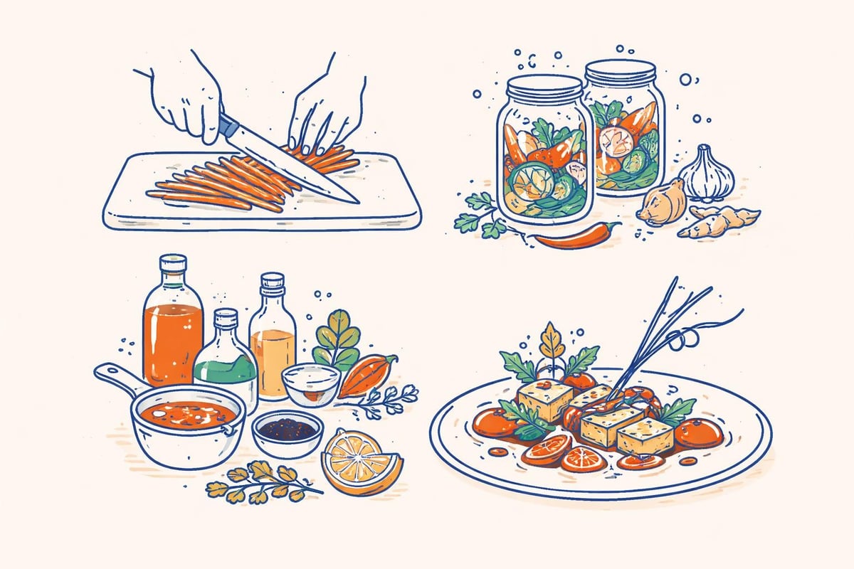 Fortgeschrittene vegane Kochtechniken