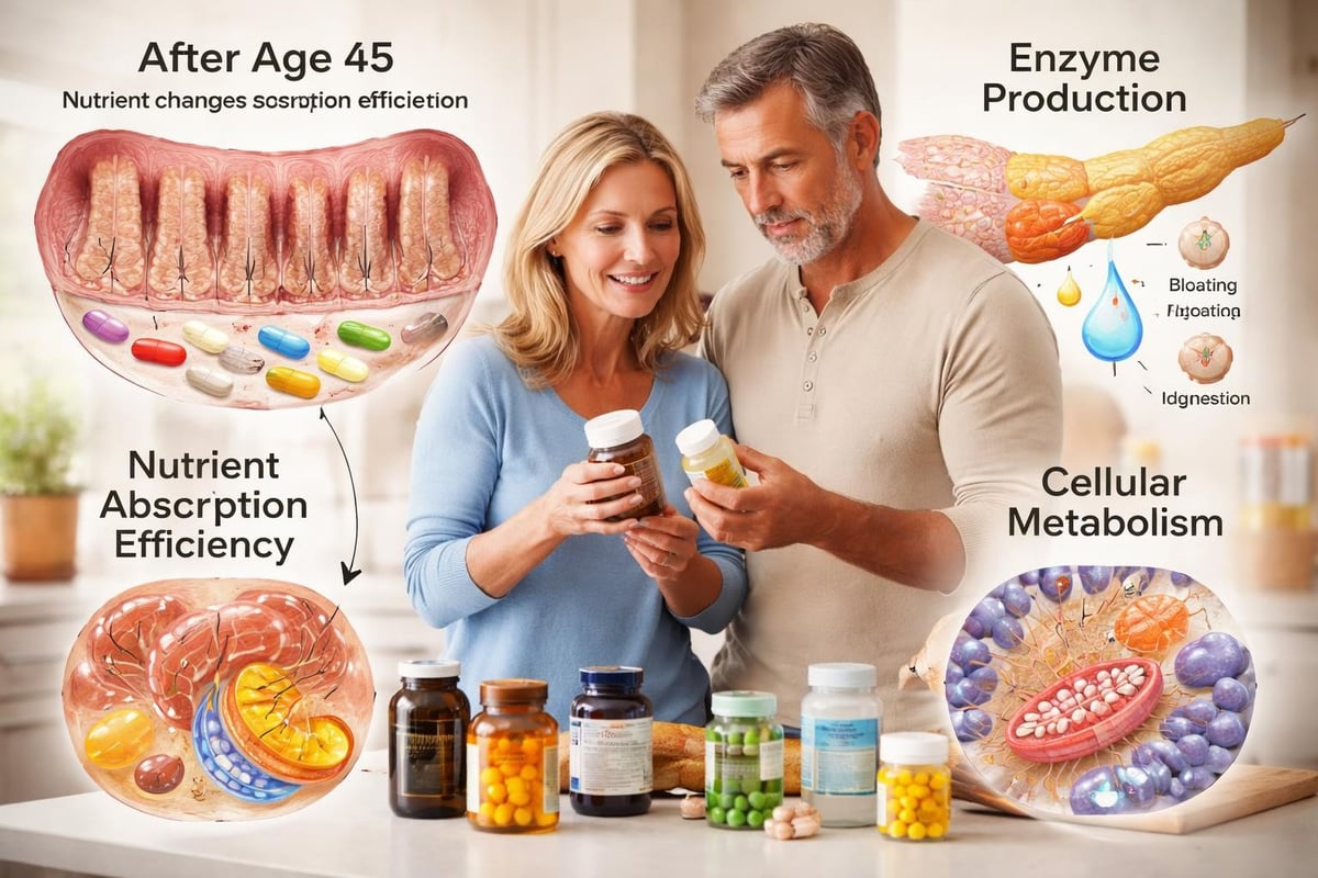 Nutritional absorption changes with age