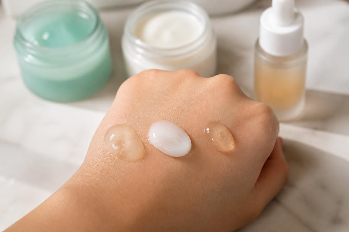 Moisturizer texture comparison