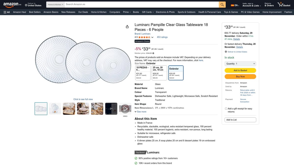 10 Platos Originales Para Sorprender En Tus Reuniones 2025 - Luminarc Pampille Clear