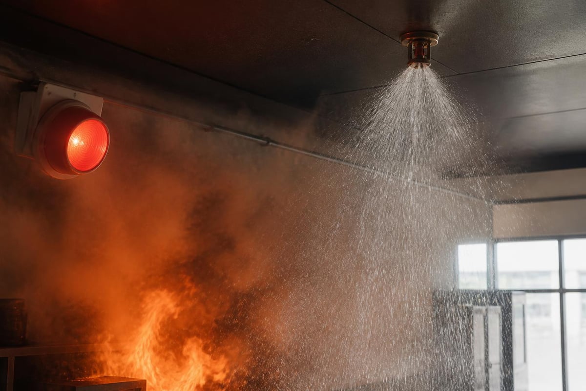 Sprinkler system activation process