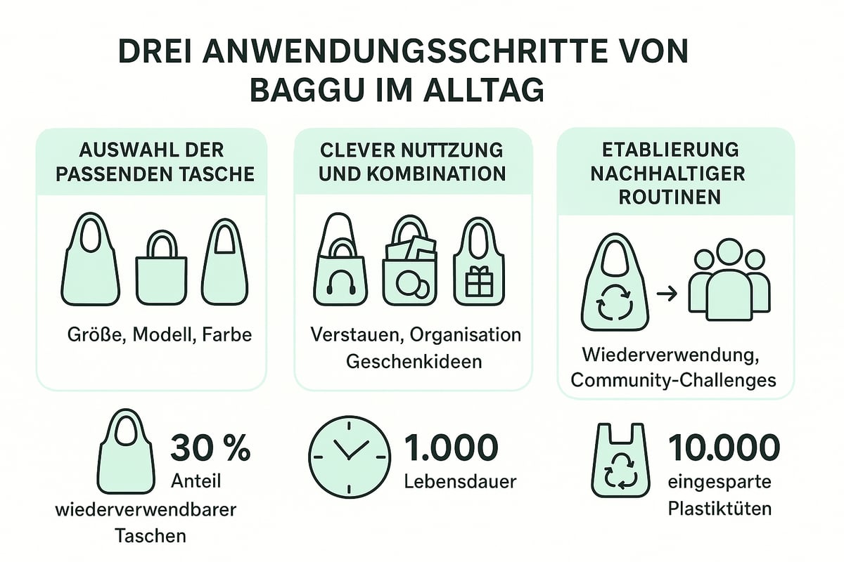 Stilvoll und nachhaltig einkaufen: Baggu im Alltag richtig einsetzen