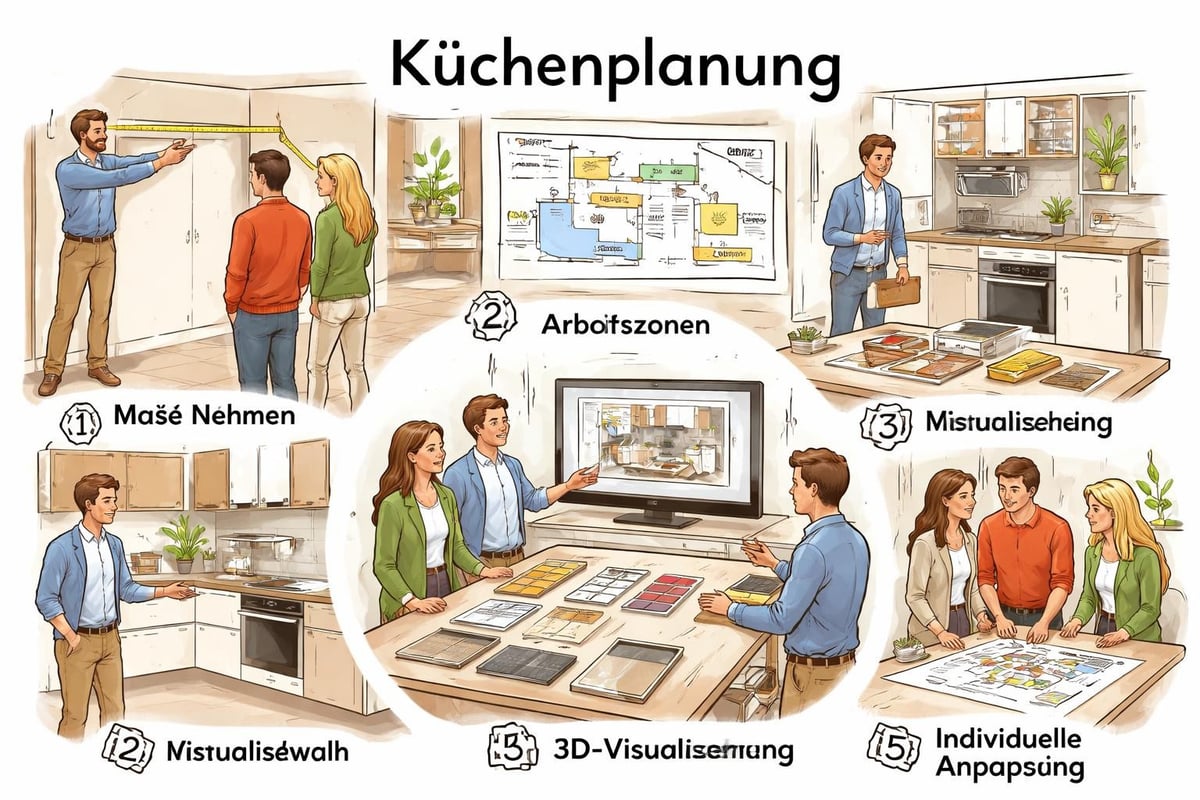 Küchenplanungsprozess im Studio