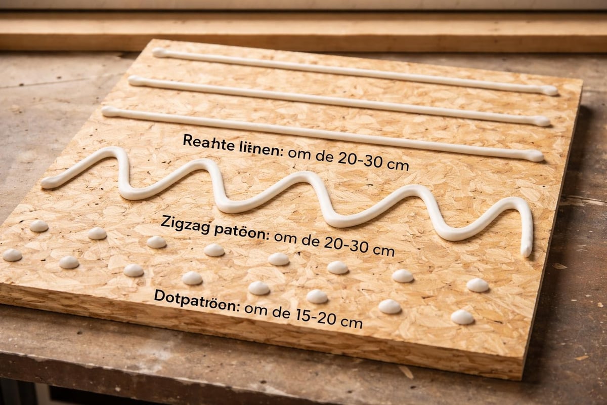 Lijmpatroon aanbrengen