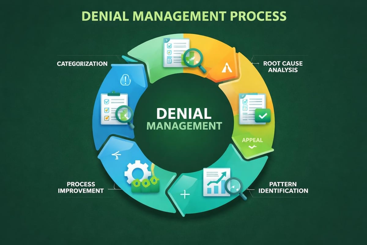 Denial management workflow diagram