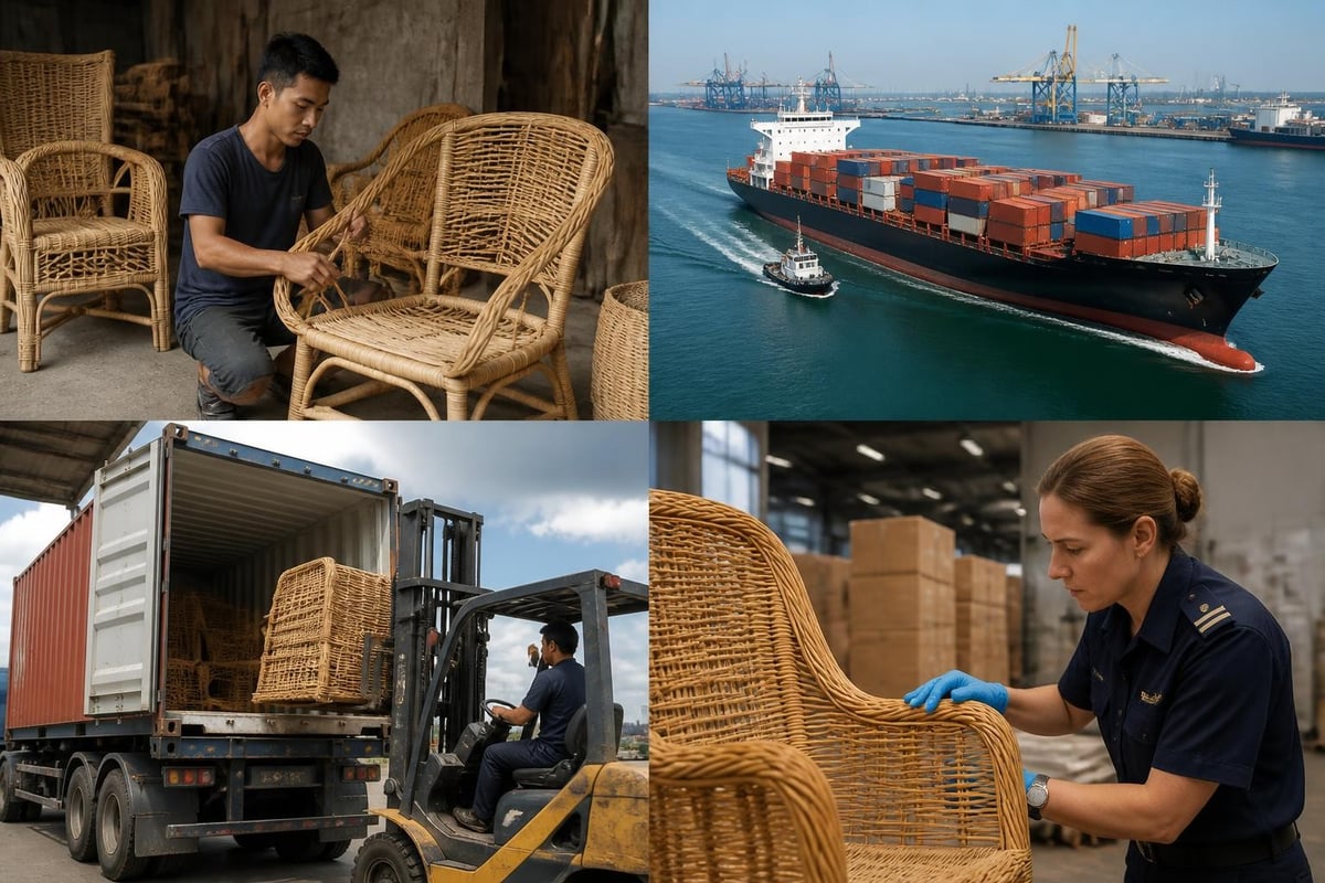 Global rattan trade flow